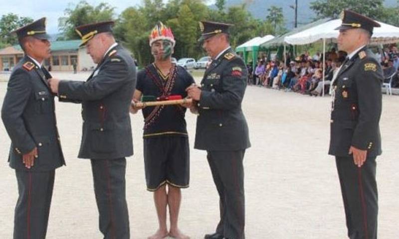 Desde 1981, los iwias se convirtieron en la fuerza indígena más letal del ejército nacional, bajo el mando militar del coronel Gonzalo Barragán / Foto:  cortesía Ejército