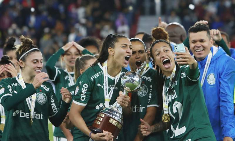 Palmeiras se proclamó este viernes por primera vez campeón de la Copa Libertadores Femenina / Foto: EFE