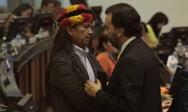 Pabel Muñoz asegura el compromiso revolucionario de Carlos Viteri para presionar a las cortes. Foto: Expreso