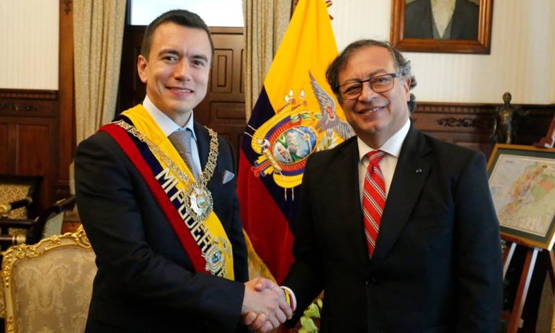 El mandatario colombiano fue el único jefe de Estado presente en la ceremonia de investidura./ Foto: cortesía Presidencia