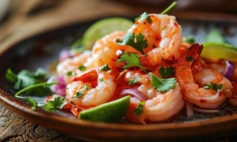 El ceviche de camarón es famoso en Ecuador por su frescura y sabor incomparable. Los camarones utilizados en esta receta son capturados en las aguas del océano Pacífico, y su calidad es reconocida a nivel mundial./ Foto: Archivo