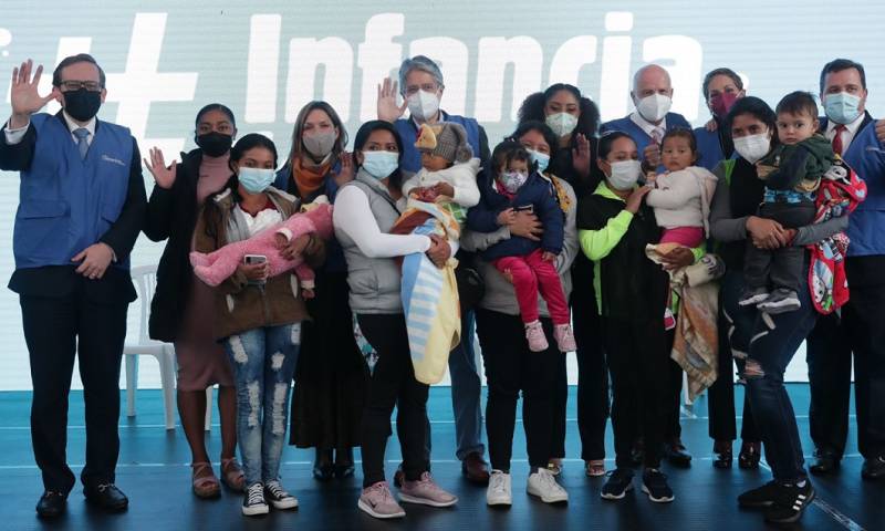 Ecuador busca reducir la desnutrición crónica infantil al 23 % / Foto: cortesía Secretaría General de Comunicación de la Presidencia