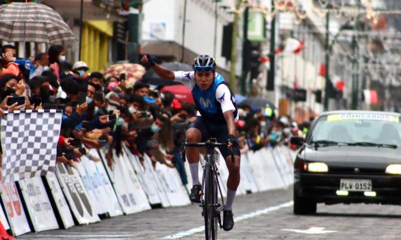 Lenin Montenegro comanda la Vuelta Ciclística a Ecuador / Foto: cortesía Ministerio de Deporte