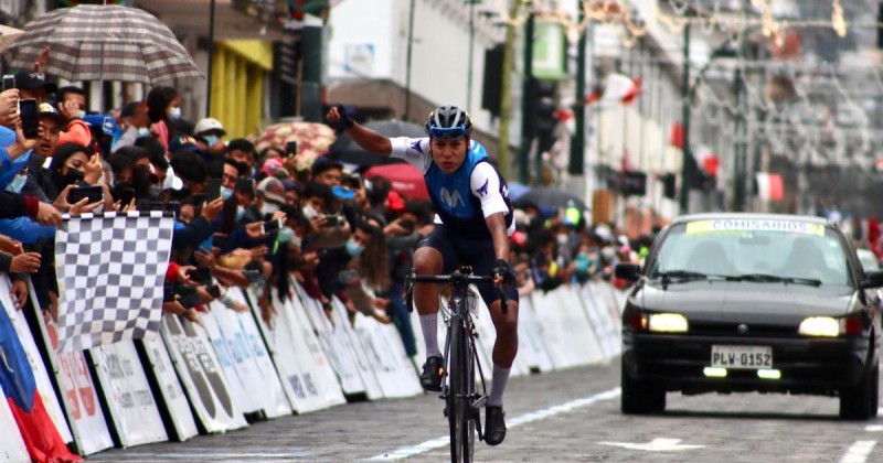 Lenin Montenegro comanda la Vuelta Ciclística a Ecuador / Foto: cortesía Ministerio de Deporte