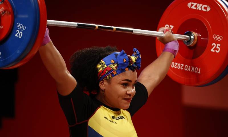 Neisi Dajomes primera ecuatoriana en obtener una medalla de oro en juegos olímpicos / Foto: EFE