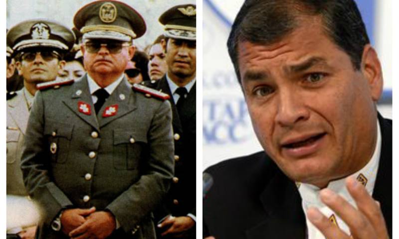 Foto: Los mandatarios de los dos booms petroleros que ha vivido el Ecuador, Guillermo Rodríguez Lara y Rafael Correa.