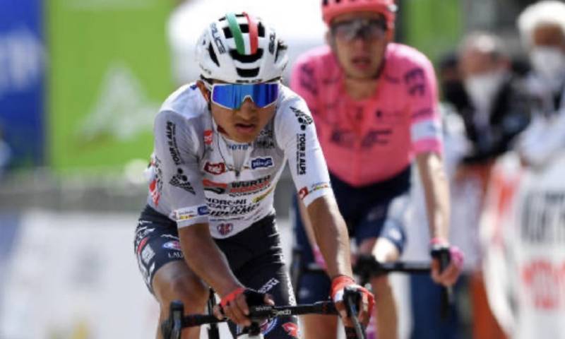 Alexander Cepeda, campeón de los jóvenes del Tour de los Alpes / Foto: Cortesía de Alexander Cepeda (Twitter)