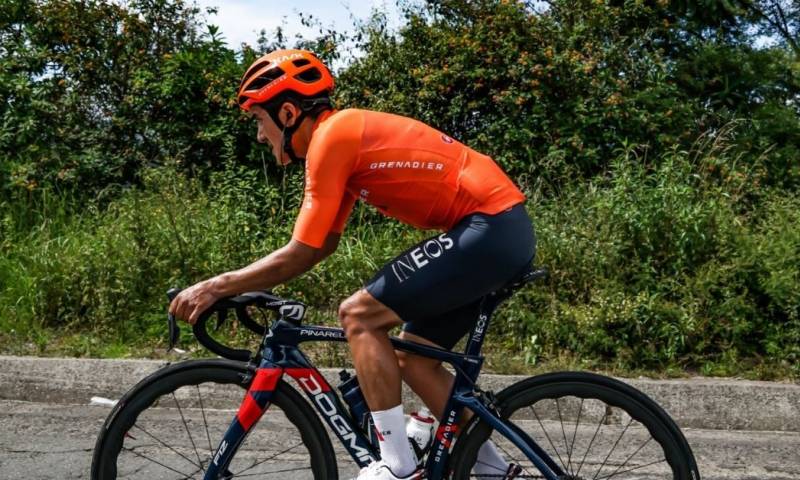Richard Carapaz será el líder de Ineos en la Vuelta a Suiza/ Foto: foto cortesía Twitter Richard Carapaz