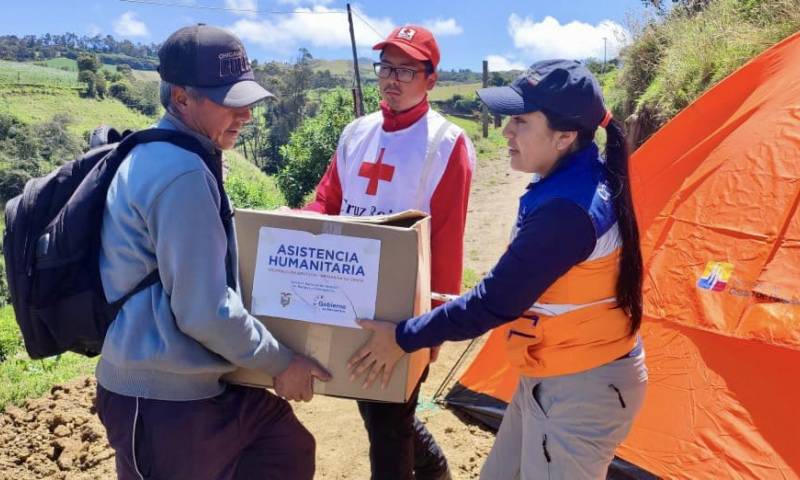 El 25 de julio, la provincia de Carchi fue epicentro de un sismo de magnitud 5.2, que dejó heridos y casas destruidas / Foto: cortesía Servicio Nacional de Gestión de Riesgos