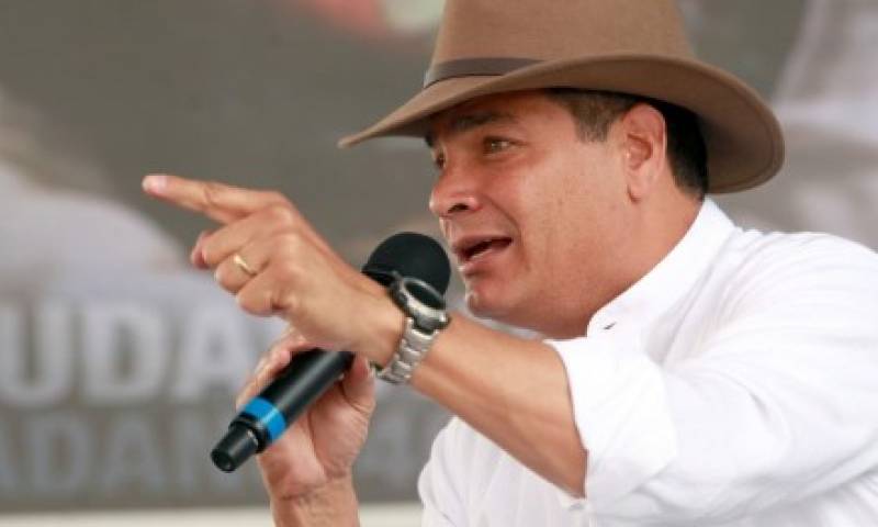 El Presidente Rafael Correa transmite su informe a la ciudadanía, N 409, desde Chimbacalle, barrio emblemático e histórico de la capital del Ecuador. Foto: Miguel Ángel Romero / Presidente de la República.