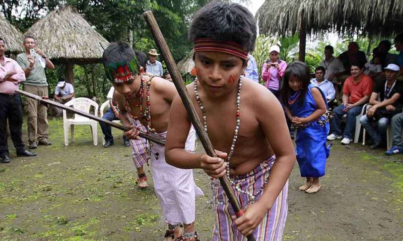 La danza de la chonta, un ritual ancestral. Foto: El Tiempo