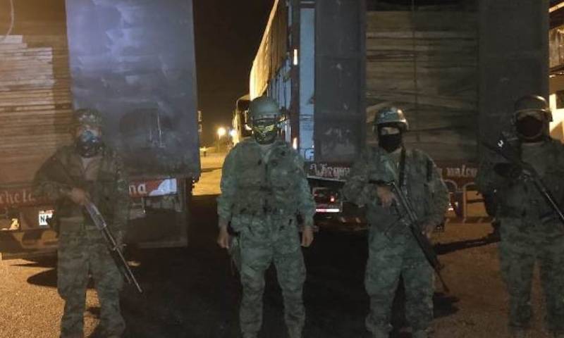 Efectivos ejecutaron operaciones de reconocimiento y control militar en el sector del recinto Cabeno, provincia de Sucumbíos / Foto: Cortesía Ejército
