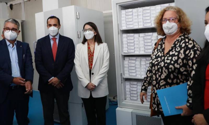 España donó 1.5 millones de vacunas Pfizer / Foto: cortesía Cancillería