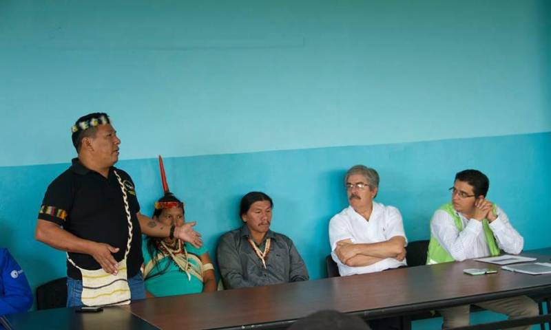En días anteriores hubo una reunión entre delegados del Gobierno y de los indígenas por este caso. 