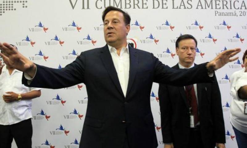El presidente de Panamá , Juan Carlos Varela, visitó el lugar donde se realizará la VII Cumbre. Foto: Alejandro Bolívar/EFE