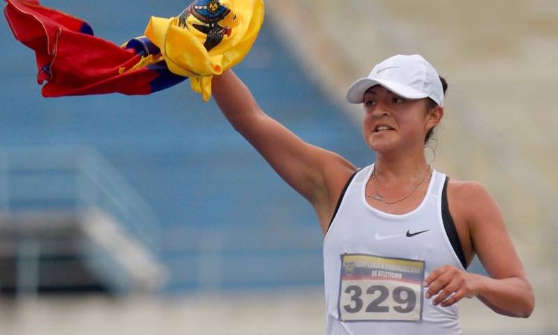 Glenda Morejón lidera la delegación ecuatoriana en los Mundiales de atletismo / Foto: EFE