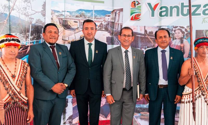 Ayer se realizó el lanzamiento de la II Cumbre Amazónica de Turismo en el cantón Yantzaza, provincia de Zamora Chinchipe / Foto: cortesía ministerio de Turismo