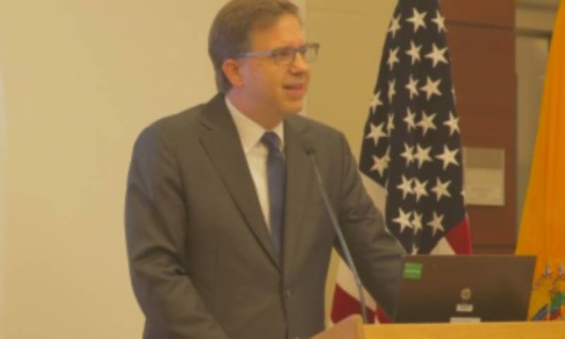 Todd Chapman, embajador de los Estados Unidos en Quito. Foto de la Embajada. Foto: La República