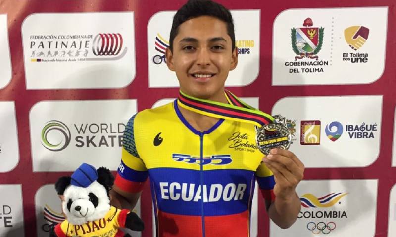 Nicolás García ganó oro en Mundial de Patinaje de Colombia / Foto: cortesía Ministerio de Deportes