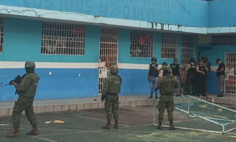 Al menos cuatro presos resultaron heridos en una cárcel de la provincia Los Ríos / Foto: cortesía FF.AA.