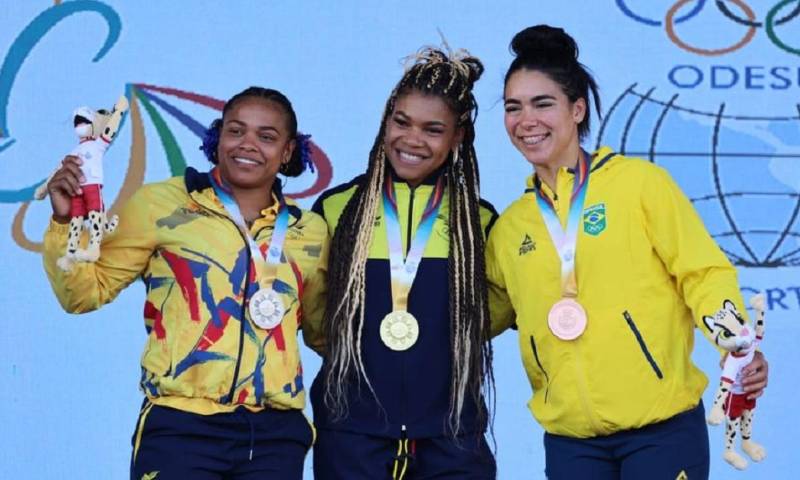 Angie Palacios y José Acevedo obtuvieron medallas de oro en la tercera jornada de los Juegos Suramericanos Asunción 2022 / Foto: cortesía Comité Olímpico Ecuatoriano
