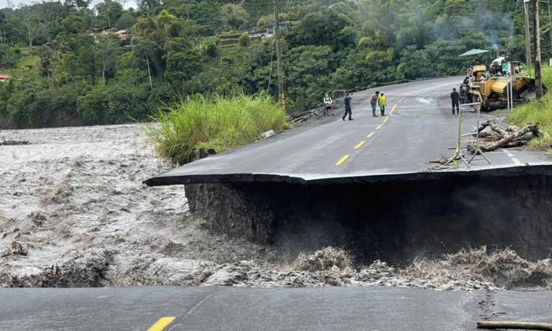 La lluvia causa estragos en Morona Santiago / Foto: Cortesía ECU 911 Macas
