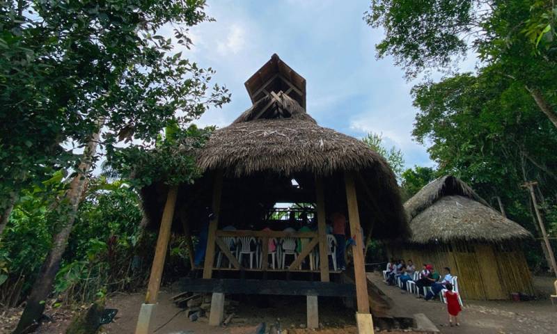 La edificación fue construida con madera de cabo de hacha, guadua, paja toquilla…/ Foto: cortesía INPC