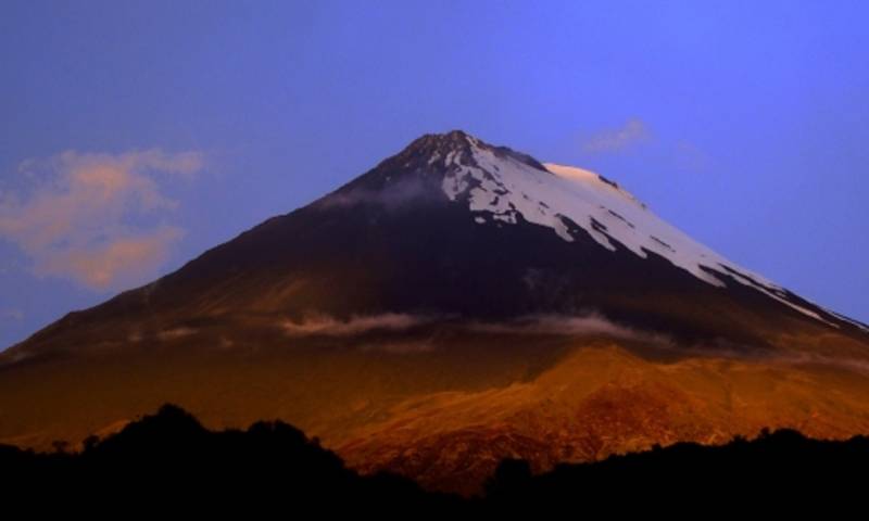 IG advierte posible caída de ceniza desde el volcán Sangay / Cortesía del Instituto Geofísico de la Escuela Politécnica Nacional