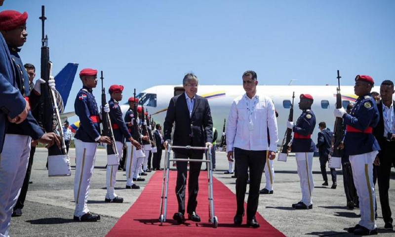 "Es un honor pisar la tierra de República Dominicana para asistir a la Cumbre Iberoamericana", dijo Lasso/ Foto: Cortesía Presidencia de la República