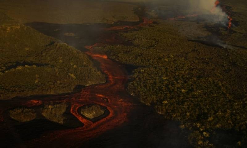 Volcán Wolf continúa actividad eruptiva en Galápagos / Foto: EFE