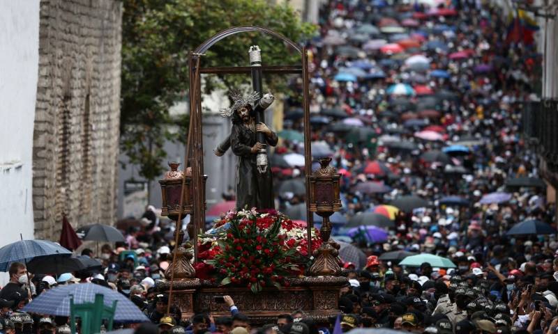 La Semana Santa de la capital de Ecuador se desarrollará entre el 2 y el 9 de abril y comenzará con el Domingo de Ramos / Foto: EFE