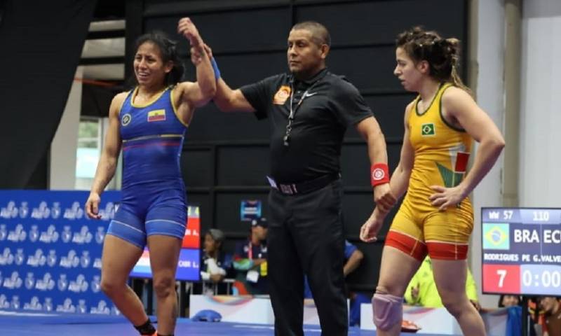 Jacqueline Mollocana, Luisa Valverde, Lucía Yépez y Génesis Reasco lograron 4 medallas de oro en sus respectivas categorías / Foto: cortesía Comité Olímpico Ecuatoriano 