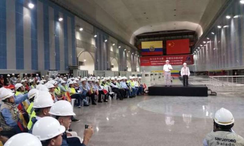 En noviembre de 2016, los presidentes de Ecuador y China inauguraron Coca Codo Sonclair. Foo: La Hora