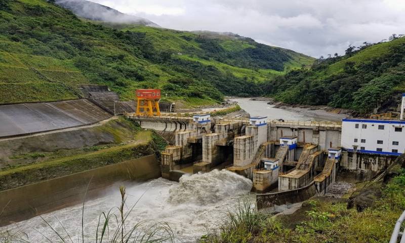 El río Zamora arrastra sedimentos provenientes de Loja / Foto: cortesía Celec