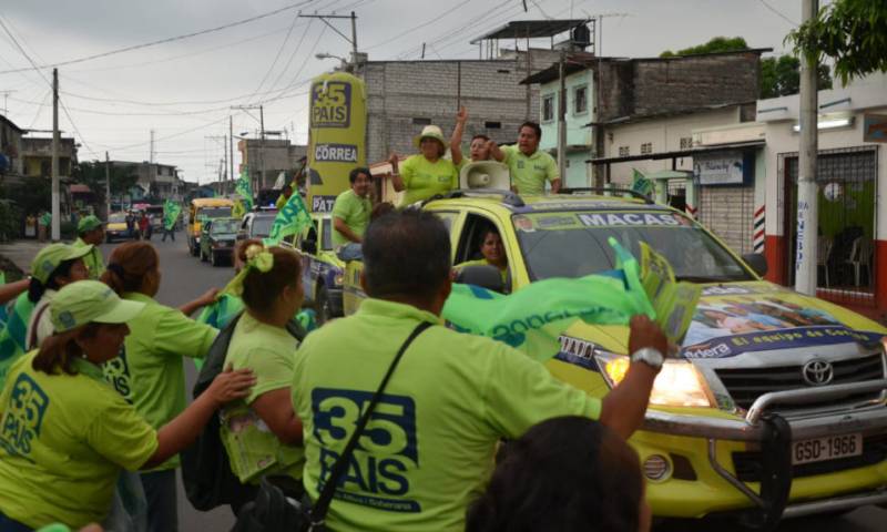 Campaña electoral de Alianza PAIS en Guayas, para los comicios de 2013. Foto: Primicias