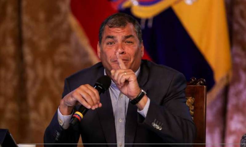 CORRUPCIÓN. Correa gobernó 10 años y su gestión ha sido cuestionada. Foto: La Hora