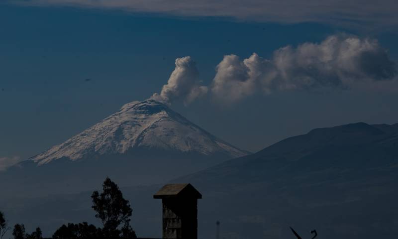 La amplitud de la señal es baja comparada con los pulsos de mayor actividad del actual período eruptivo del volcán / Foto: EFE