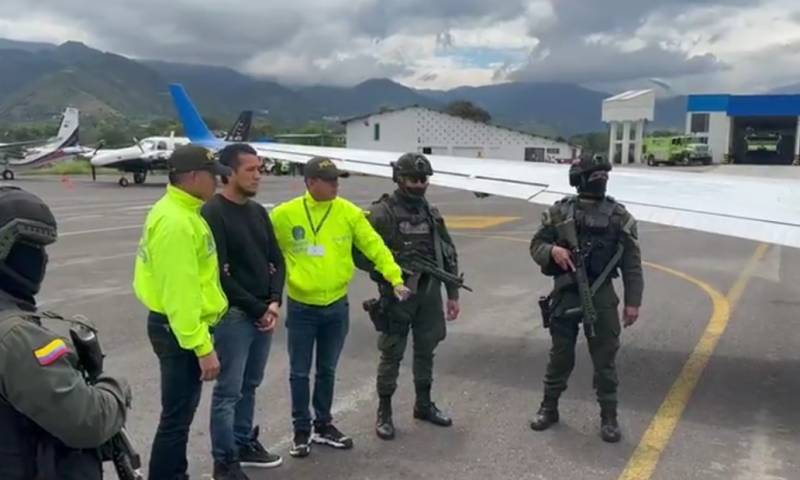 El Gobierno informó de la detención en la fronteriza ciudad colombiana de Pasto de Wilmer Emilio S.F., apodado "Gato Farfán" o "Jerry" / Foto: cortesía Policía Nacional