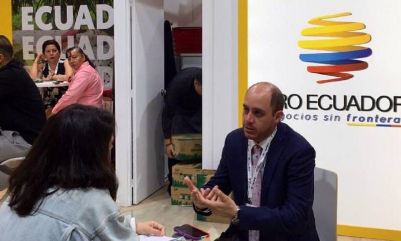 Prado remarcó que la participación de empresas ecuatorianas en este tipo de ferias "demuestra" la "voluntad" de intentar vender más en Europa y menos en Rusia / Foto: EFE