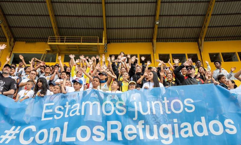 Ecuador acoge a alrededor de medio millón de personas forzadas a huir de sus países, de las que el 40 % de los cuales tienen menos de 18 años / Foto: cortesía Aucas