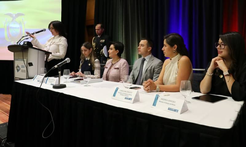 El presidente Daniel Noboa participó en la convención anual PDAC en Toronto / Foto: cortesía Presidencia 