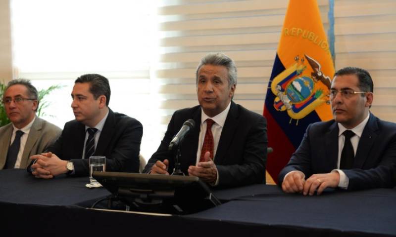 El pronunciamiento del Moreno fue parte de la edición semanal de “El Gobierno Informa”. Foto: Expreso
