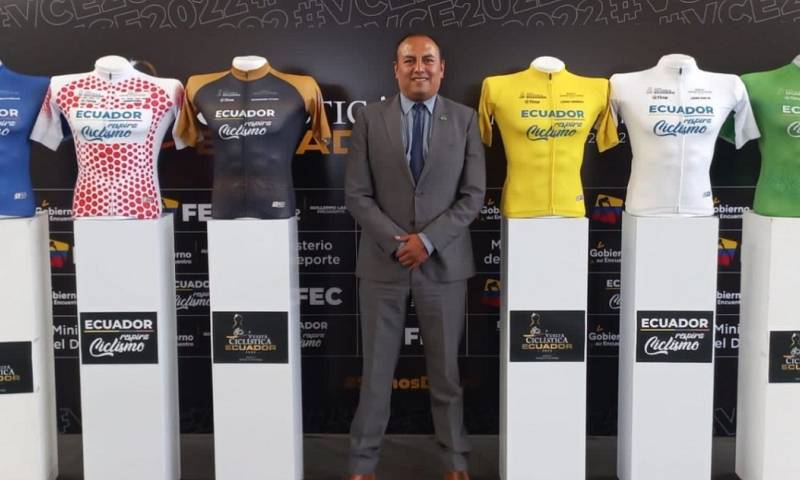 El ministro del Deporte, Sebastián Palacios, anunció que el certamen ciclístico más importante del país tendrá el apoyo del gobierno / Foto: cortesía Santiago Rosero