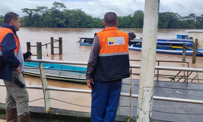 La crecida de los ríos ha afectado a varios barrios / Foto: cortesía Secretaría de Gestión de Riesgos