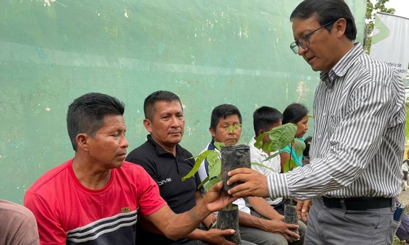 El MAG establece viveros comunitarios para contrarrestar el cambio climático y el aprovechamiento responsable de los recursos maderables / Foto: cortesía MAG