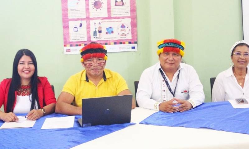 Llori y Santi llegaron a acuerdos con la Confeniae – El Oriente / Foto: cortesía Secretaría Técnica de la Circunscripción Territorial Especial Amazónica