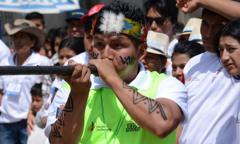 Las competencias incluyen: carrera de chasquis, trepada del árbol, bodoquera…/ Foto: cortesía Ministerio de Deportes