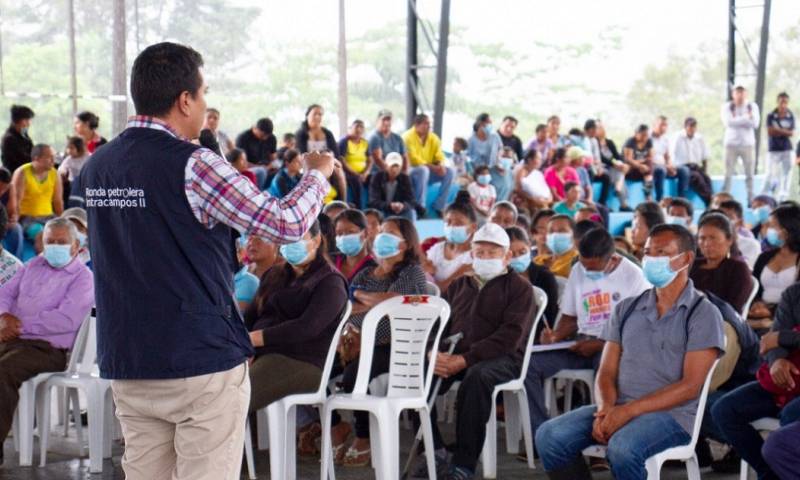Se desarrolló en 50 asambleas comunitarias y 5 reuniones con autoridades y dirigentes indígenas locales de la provincia de Sucumbíos / Foto: Cortesía ministerio de Energía y Minas